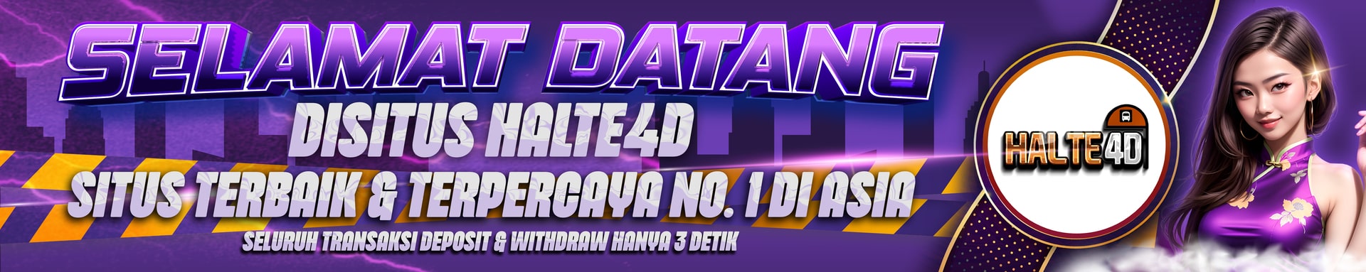 Banner Selamat Datang Halte4D